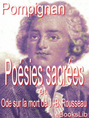 cover image of Poésies sacrées et Ode sur la mort de J.-B. Rousseau